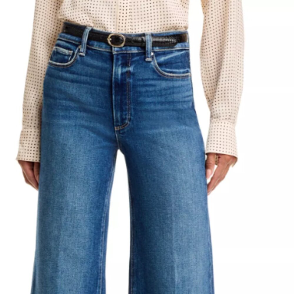 PAIGE Women's High Rise Blue Jeans